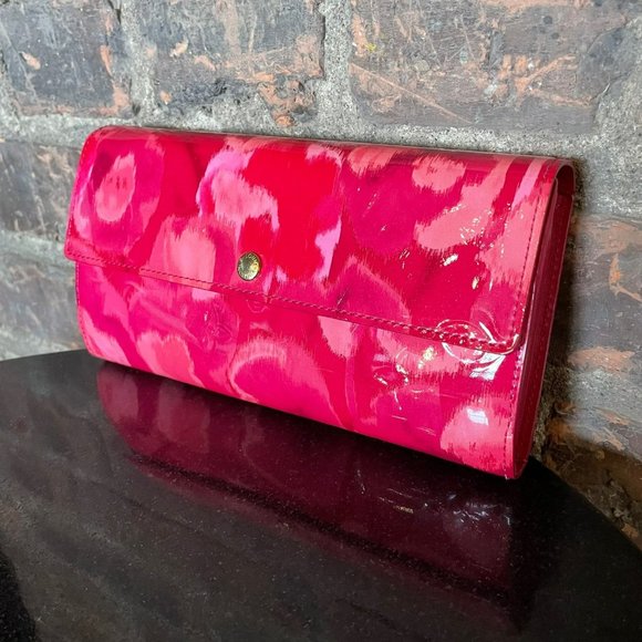 Louis Vuitton Handbags - Louis Vuitton Rose Indian Ikat Monogram Vernis Sarah Wallet